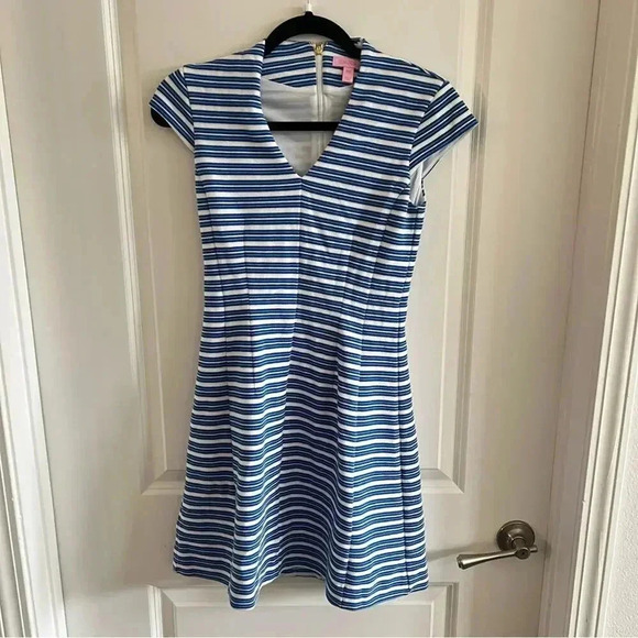 Lilly Pulitzer Bree Striped Fit & Flare Dress – Size XXS - Picture 2 of 6